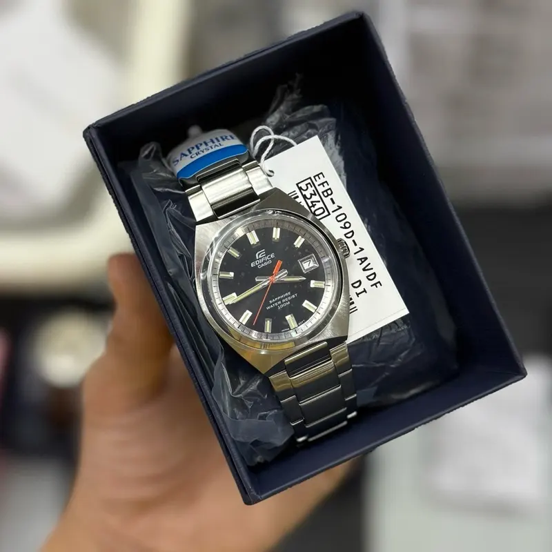 Casio Edifice Motorsports Black Dial Men's Watch- EFB-109D-1AV